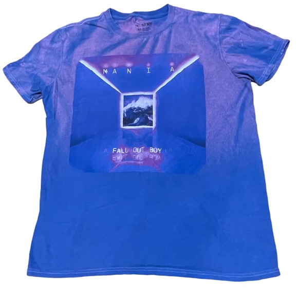 FALL OUT BOY MANIA PURPLE FADE SHIRT ♡ - Picture 1 of 4